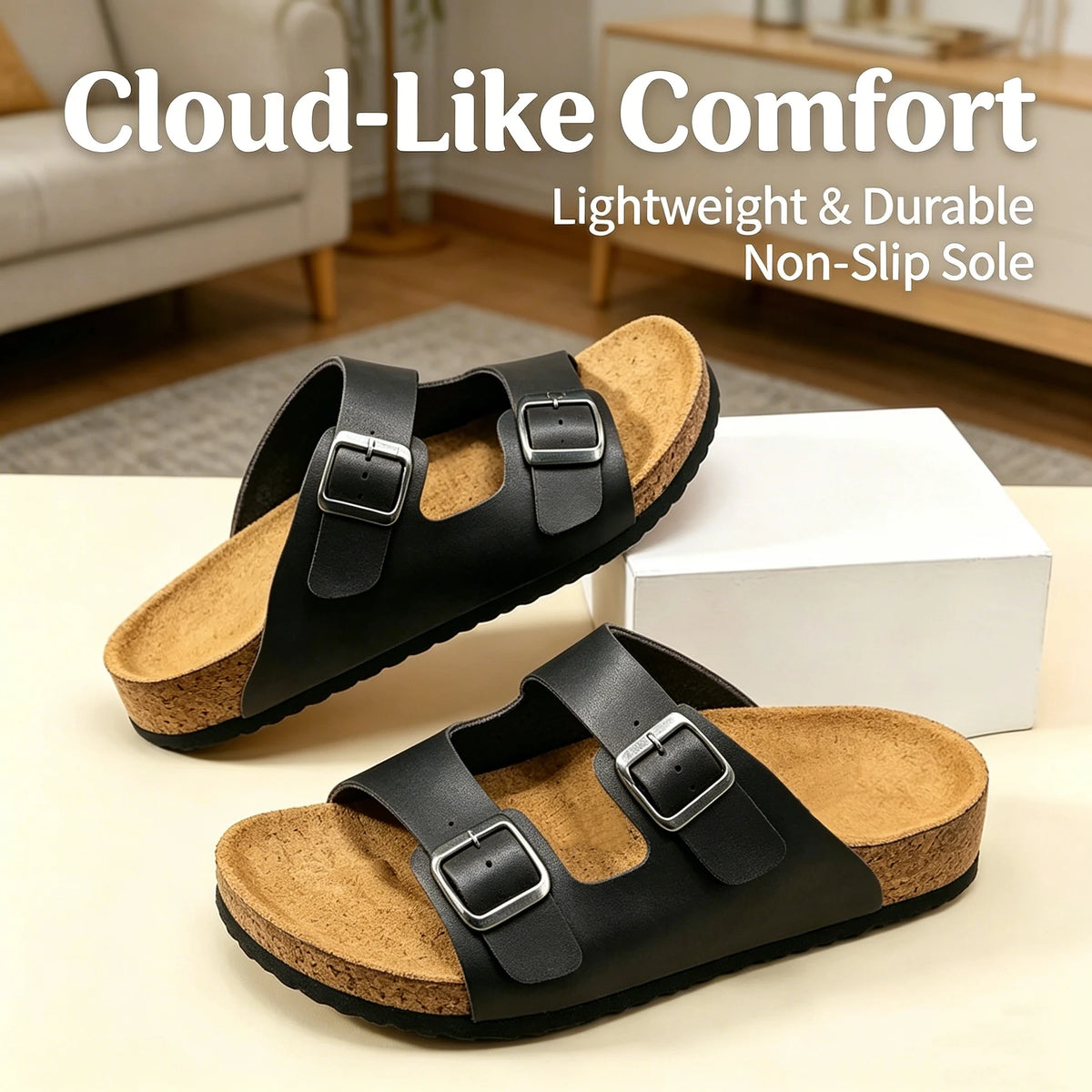 Unisex Classic Double Strap Thong Beach Casual Slippers
