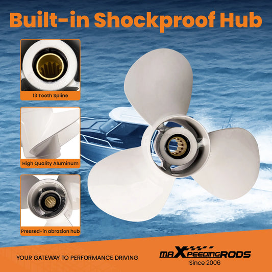 Premium Aluminum Replacement Propeller For Yamaha Outboard Motors