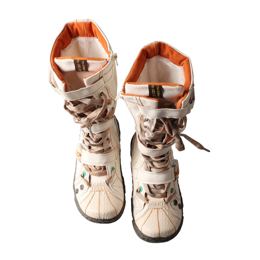 Tma Eyes Women Winter Snow Boots Mid Calf Plush Lined