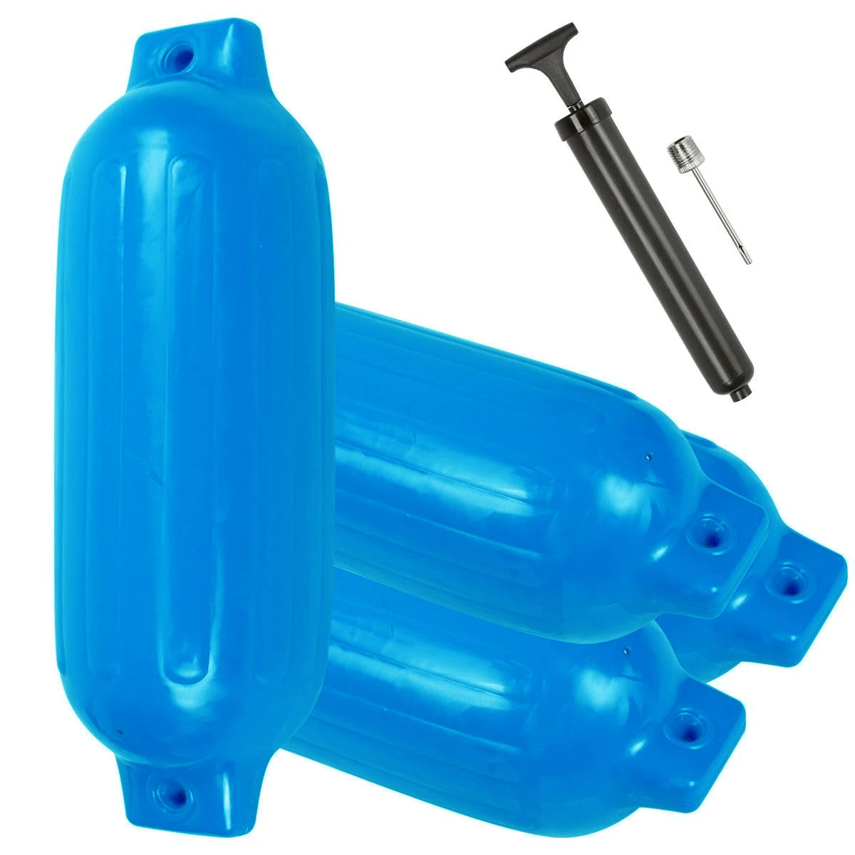 BYSSEA Ribbed Inflatable Boat Fenders For Marine Dock Bumper Guards