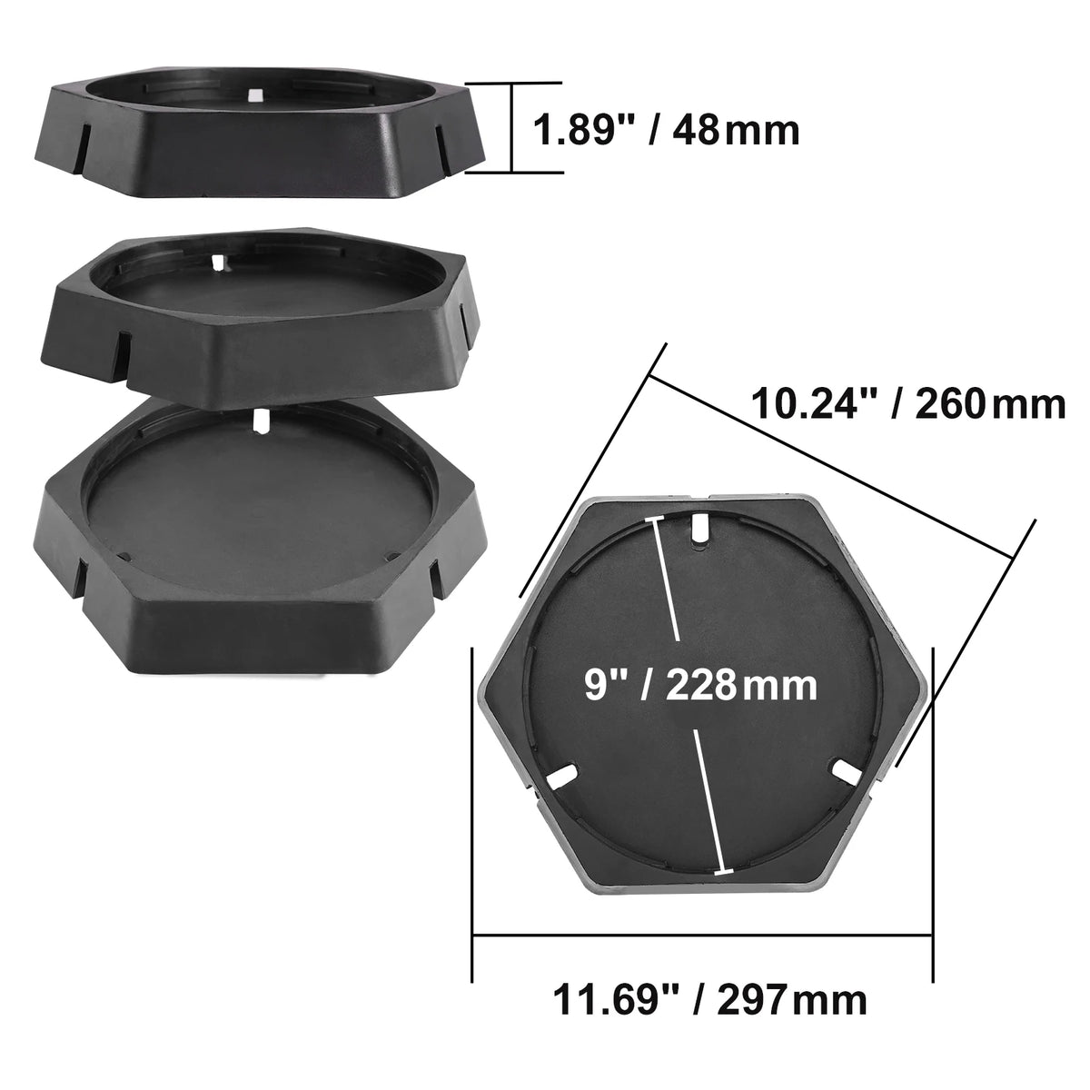 SucceBuy Rubber RV Leveling Pads For Travel Trailers
