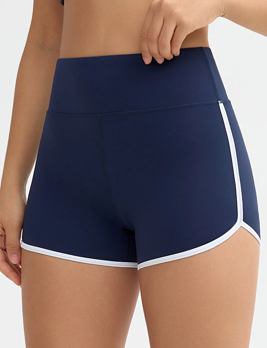 The Gym People Women High Waist Breathable Yoga Shorts