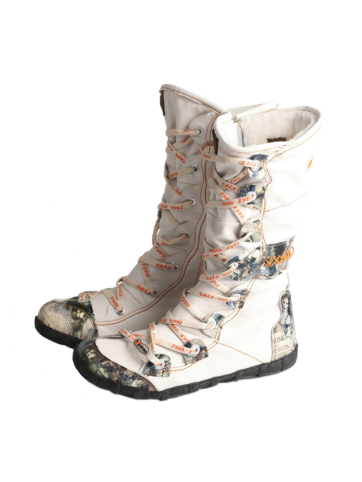 TMA EYES Women Mid Calf Casual Side Zipper Snow Boots
