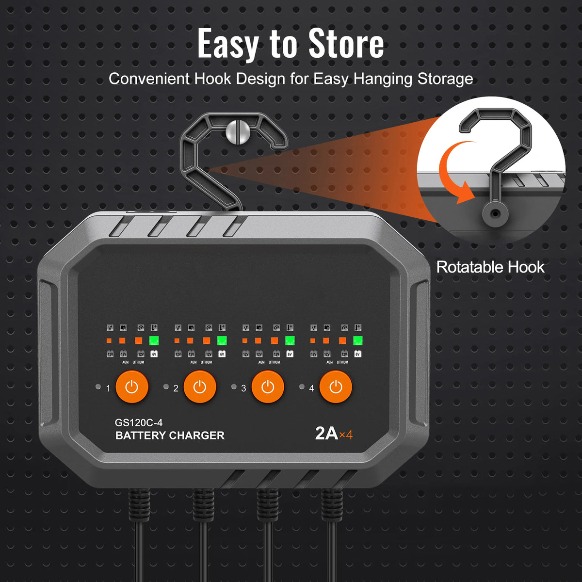SucceBuy Automatic Battery Charger Maintainer With Desulfator Function