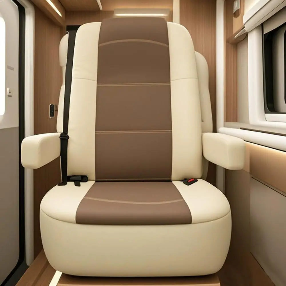 Dual Pack Waterproof RV Seat Covers For Captain Chair Motorhome