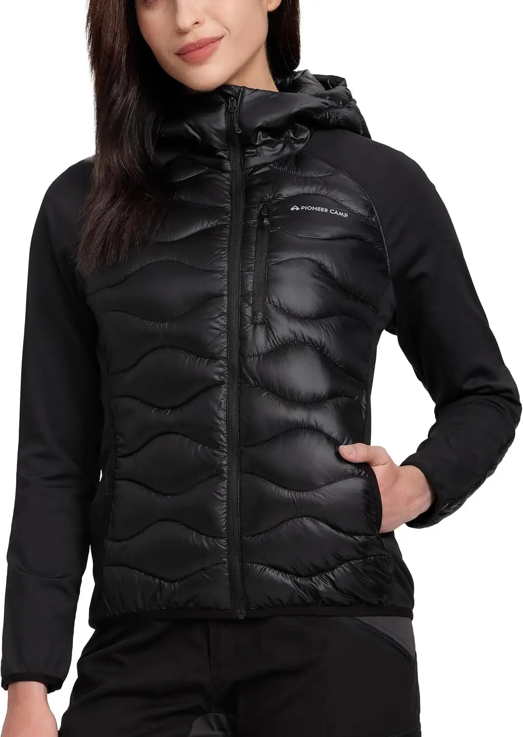 Pioneer Camp Women Packable Insulated Running Jacket
