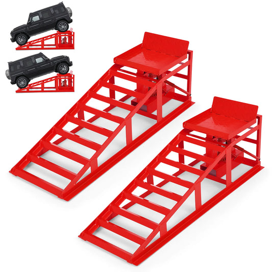 Garvee Heavy Duty Hydraulic Car Ramps For Vehicles Garage Repair