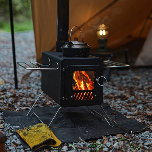 Soomloom Dual Purpose Firewood And Pellet Stove With Side Shelf