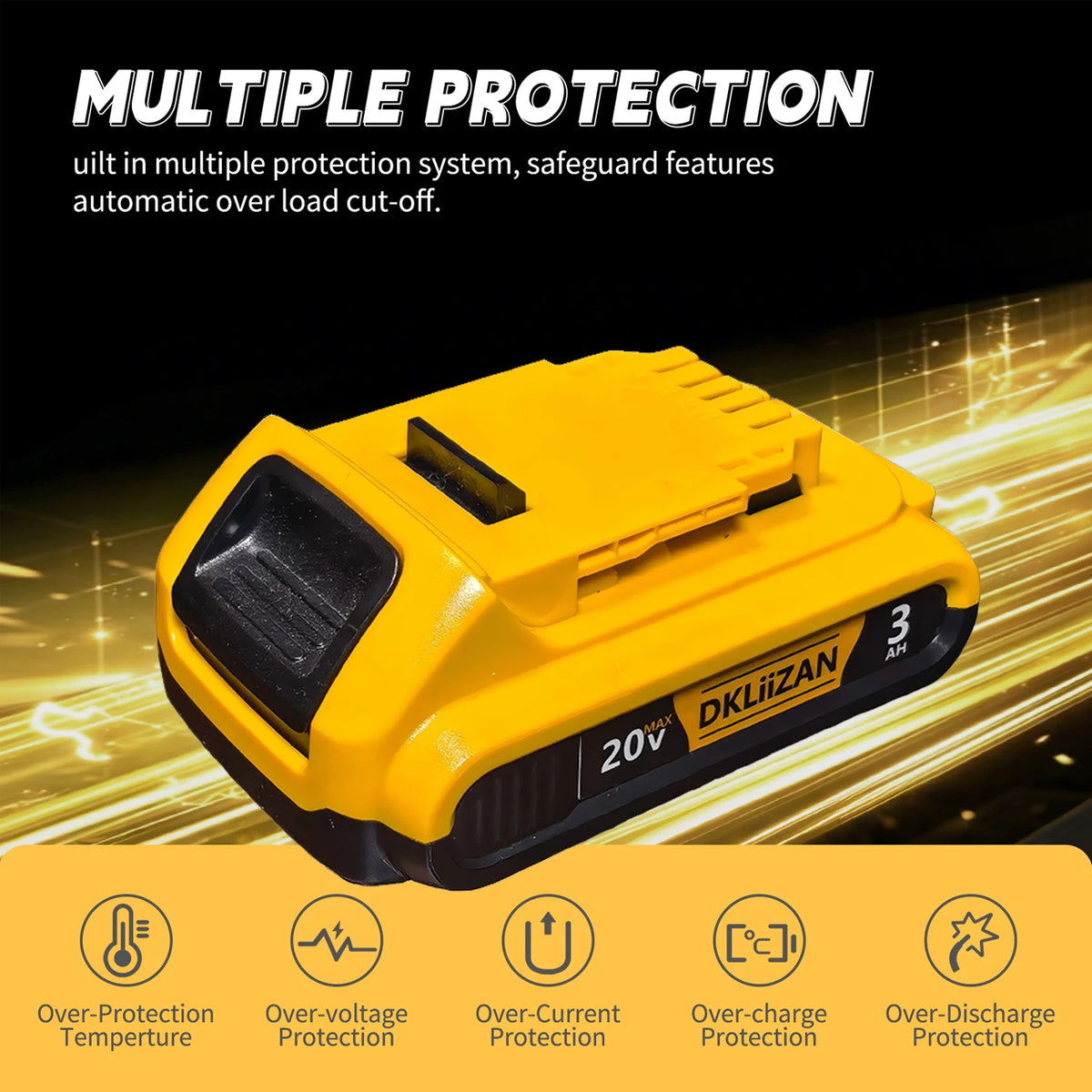 Rechargeable Replacement Battery For DeWalt Cordless Power Tools