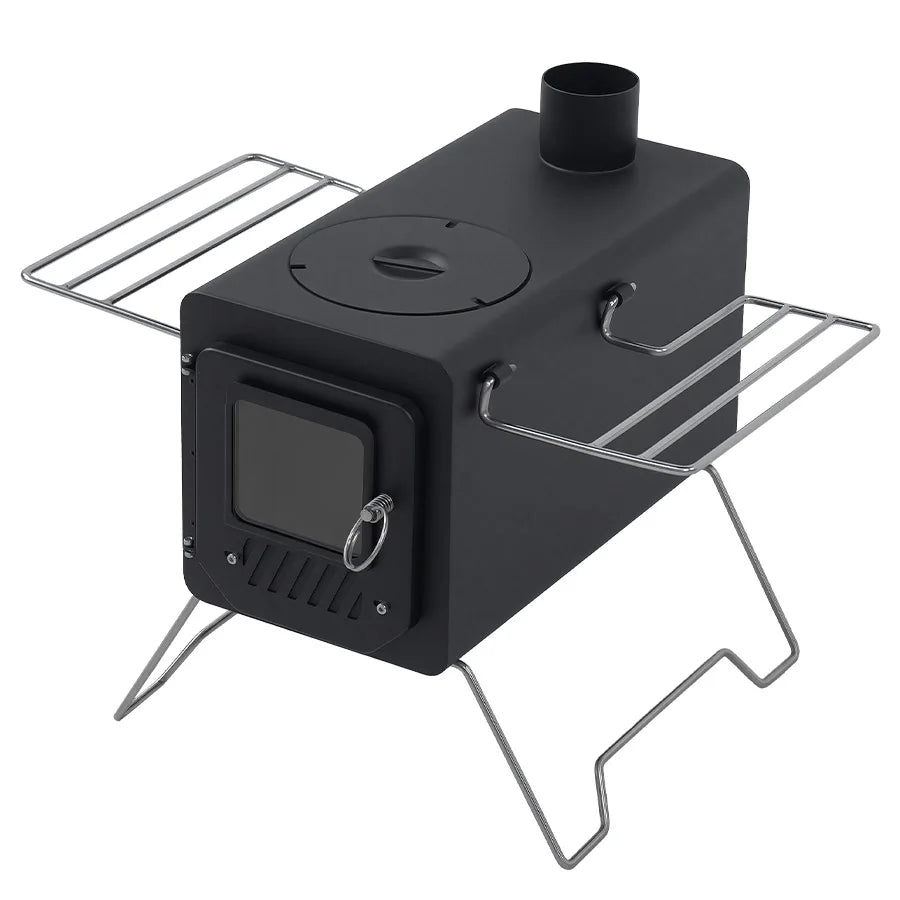Soomloom Dual Purpose Firewood And Pellet Stove With Side Shelf
