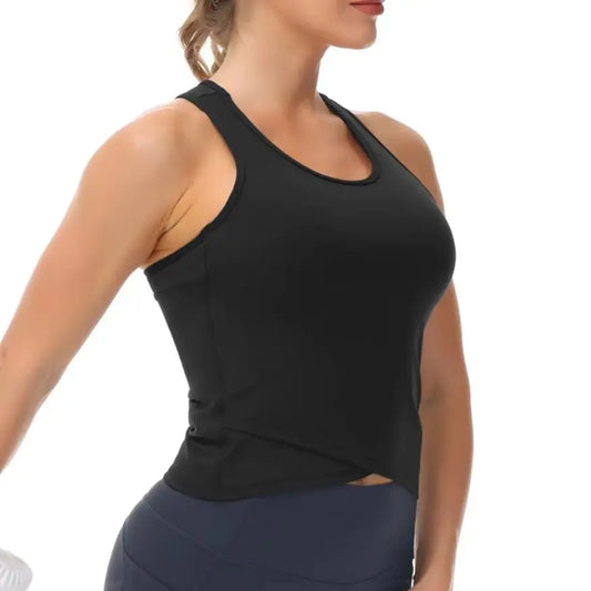 The Gym People Womens Racerback Workout Tank With Bra