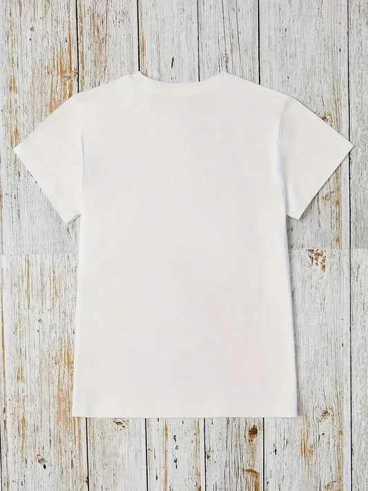 Mens Cotton Crew Neck Tee With Vintage Nautical Captain Graphic