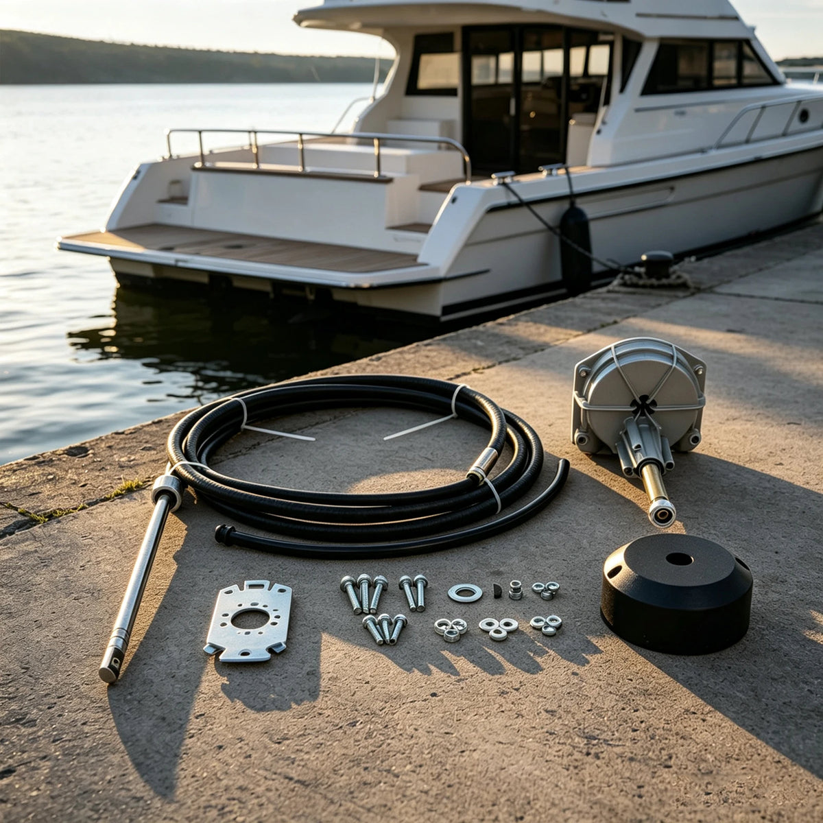 Professional Boat Steering Kit For Yachts And Speedboats