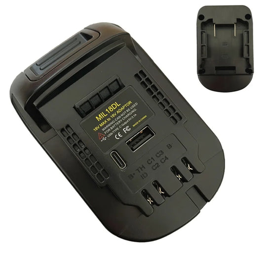 XMSJ Milwaukee To Dewalt 20V Lithium Battery Adapter Converter