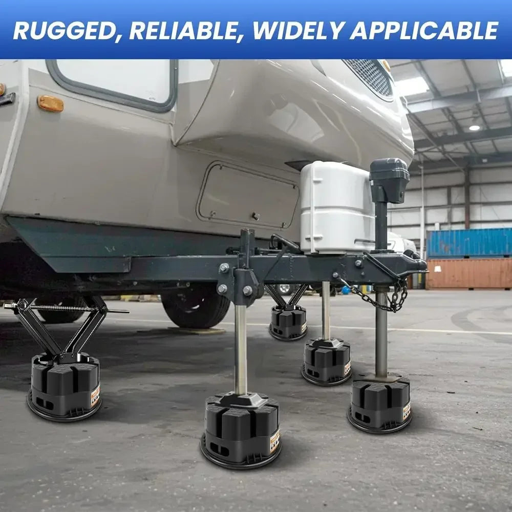 Sturdy Polymer Trailer Jack Block For RV Camper Stabilizer