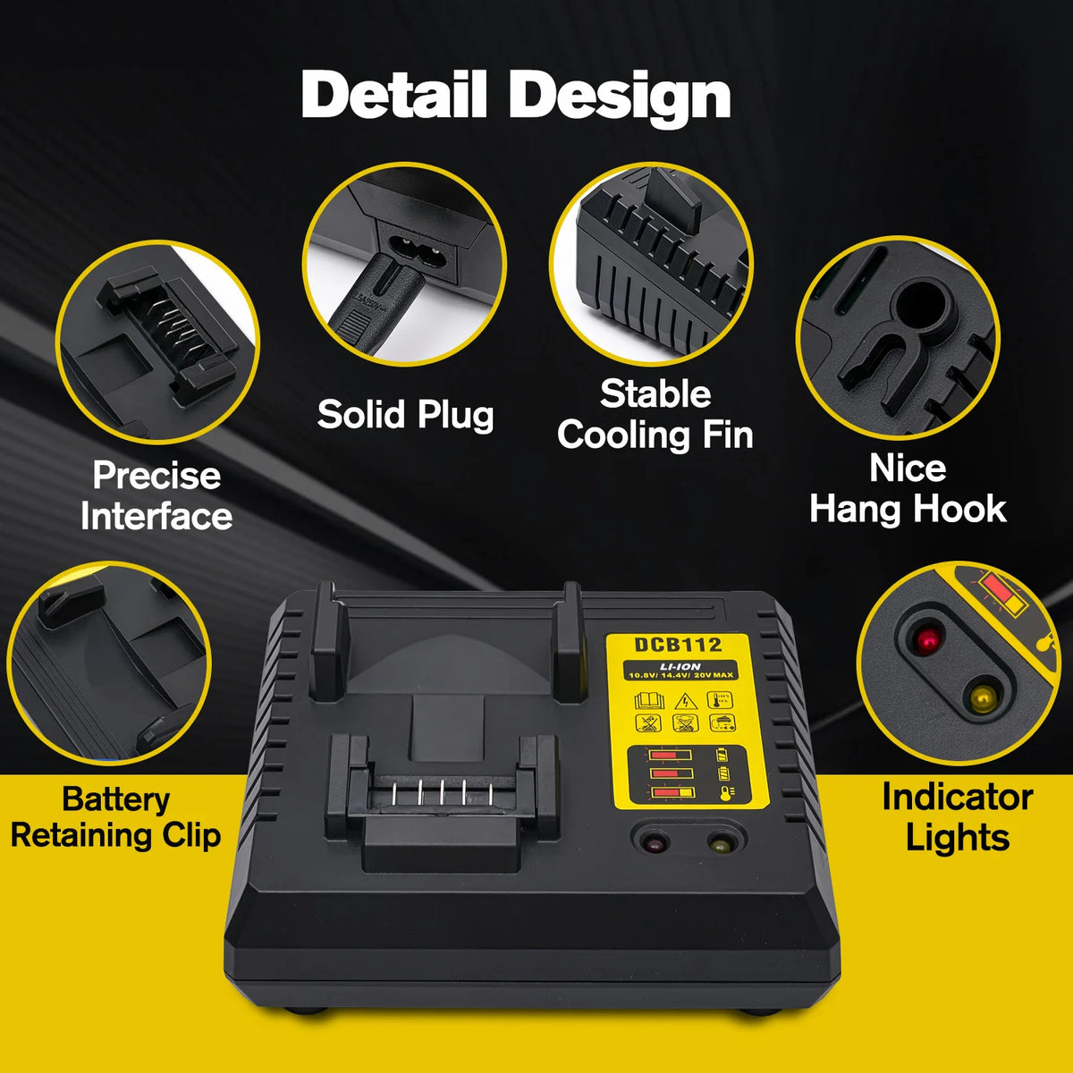 Replacement DCB112 Battery Charger For Max Cordless Power Tools