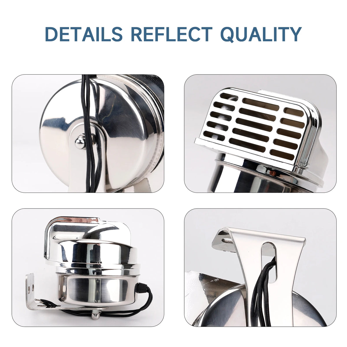 Allrey 12V Super Loud Stainless Steel Marine Electric Horn