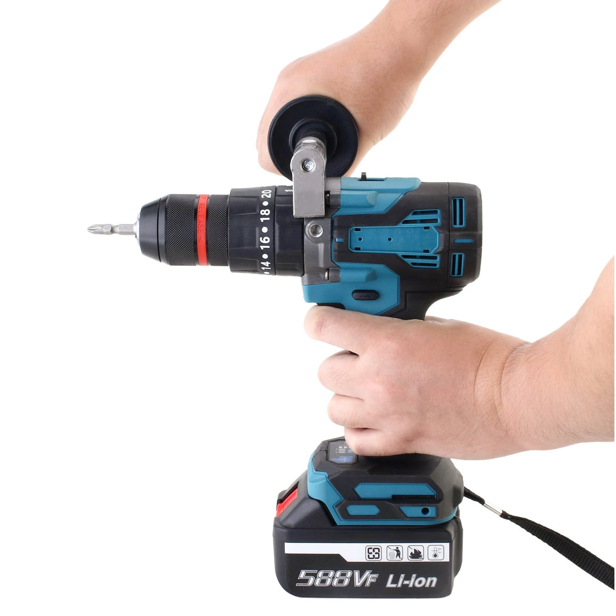 Magnitt Brushless Cordless Electric Impact Drill With 18V Battery