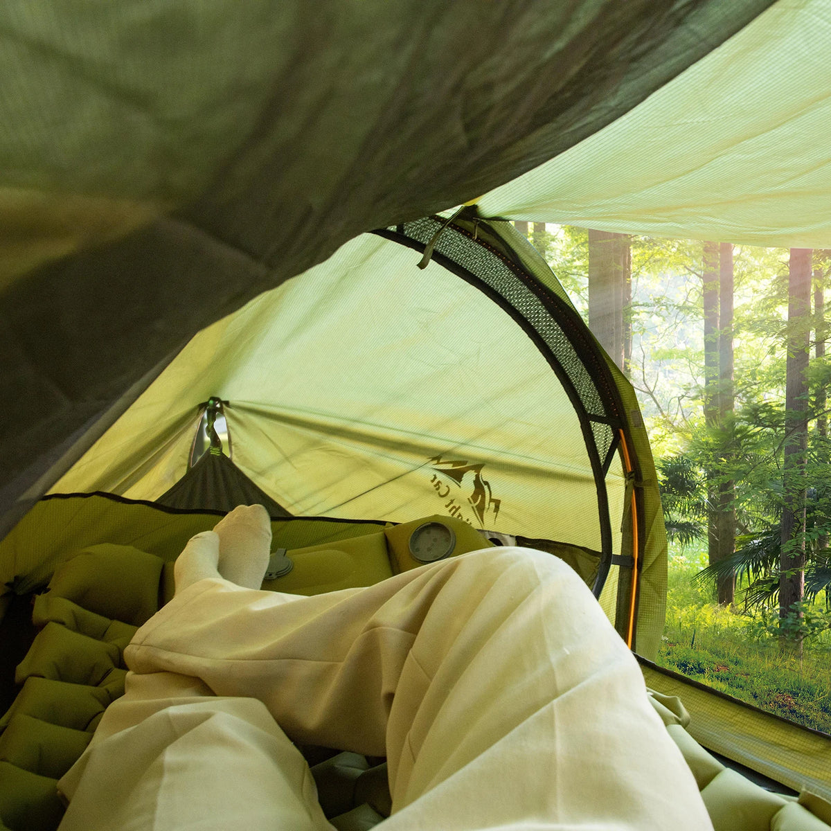Night Cat Lay Flat Hammock Featuring Mosquito Net And Rainfly