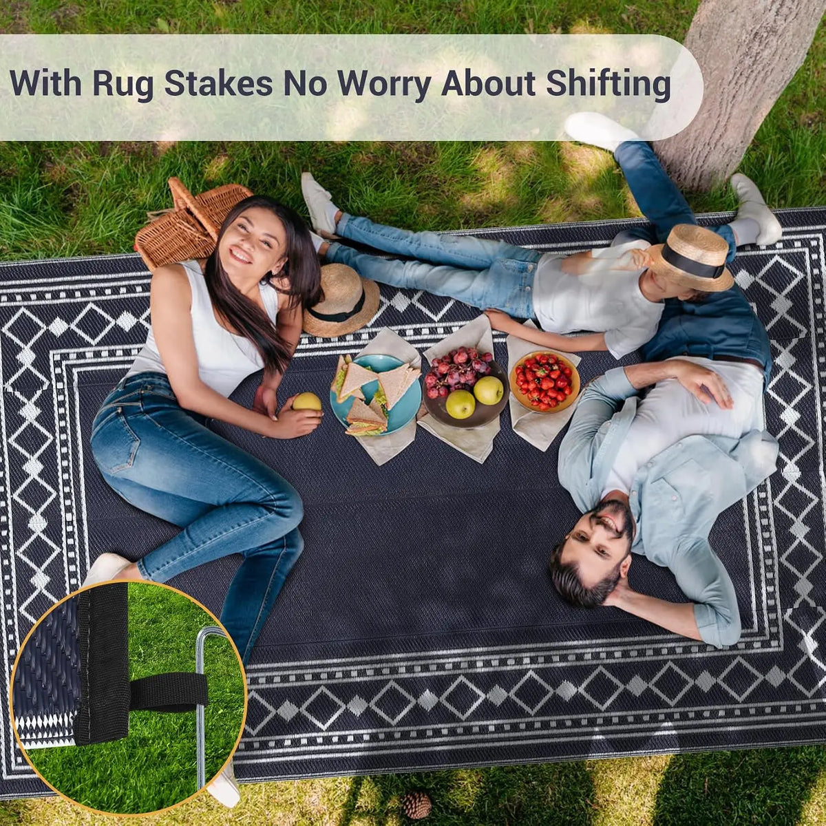 Garvee Premium Waterproof Flocking Area Rug For Home Decor