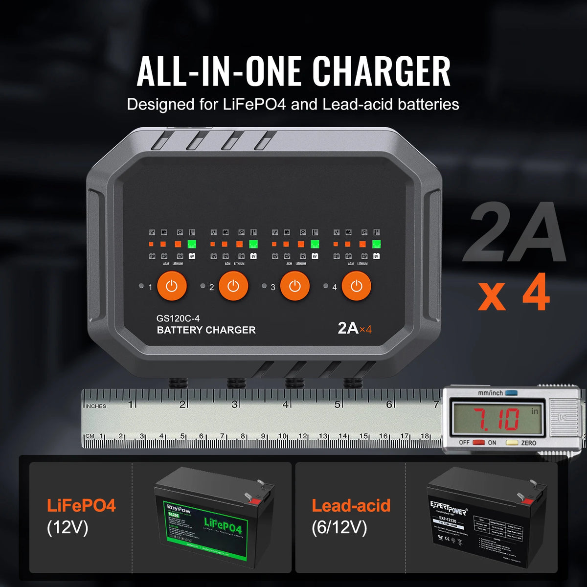 SucceBuy Automatic Battery Charger Maintainer With Desulfator Function