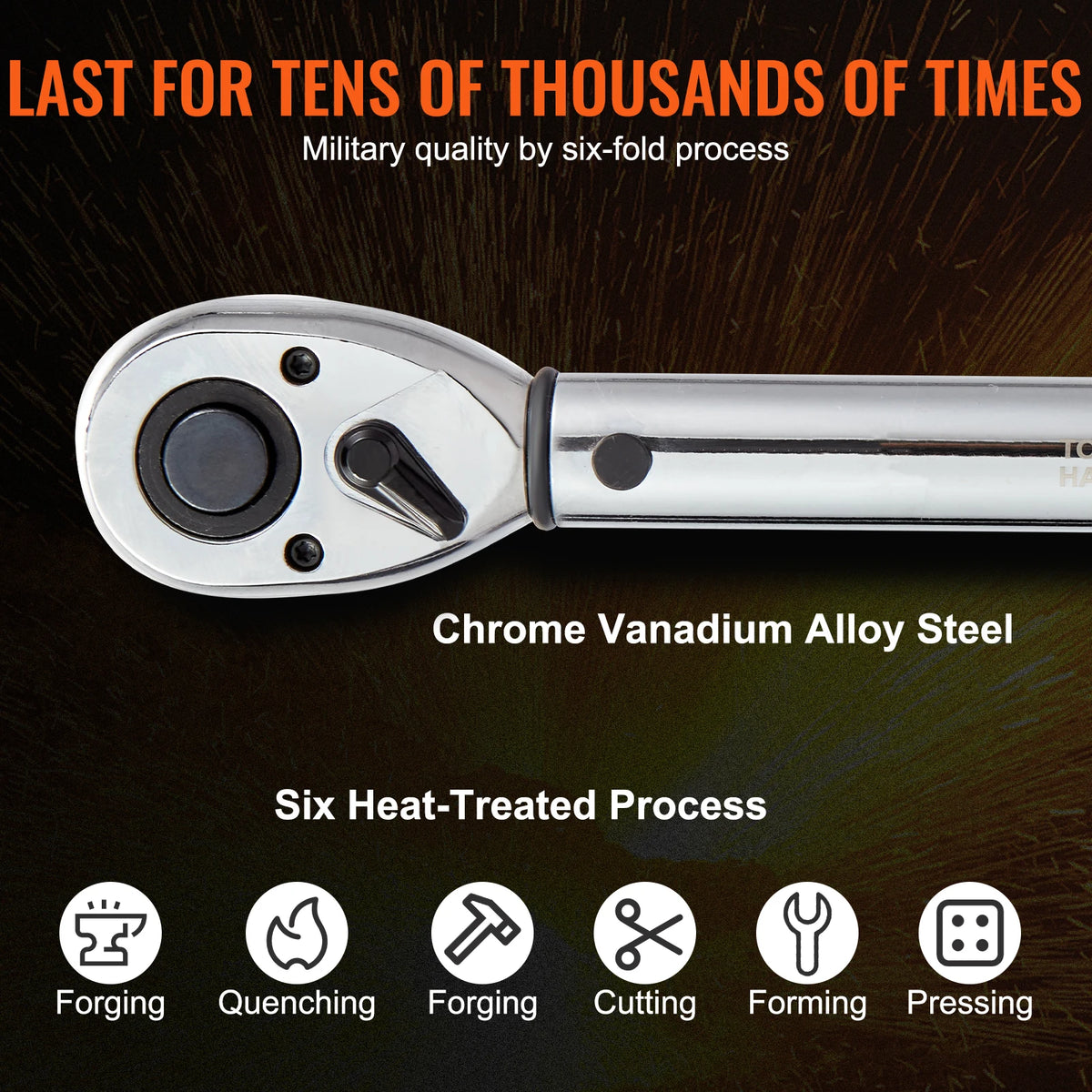 SucceBuy Dual Range Mechanical Torque Wrench Set For Metal Fasteners