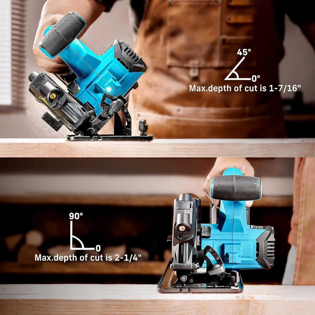 Seesii Cordless Circular Saw For Precision Woodworking