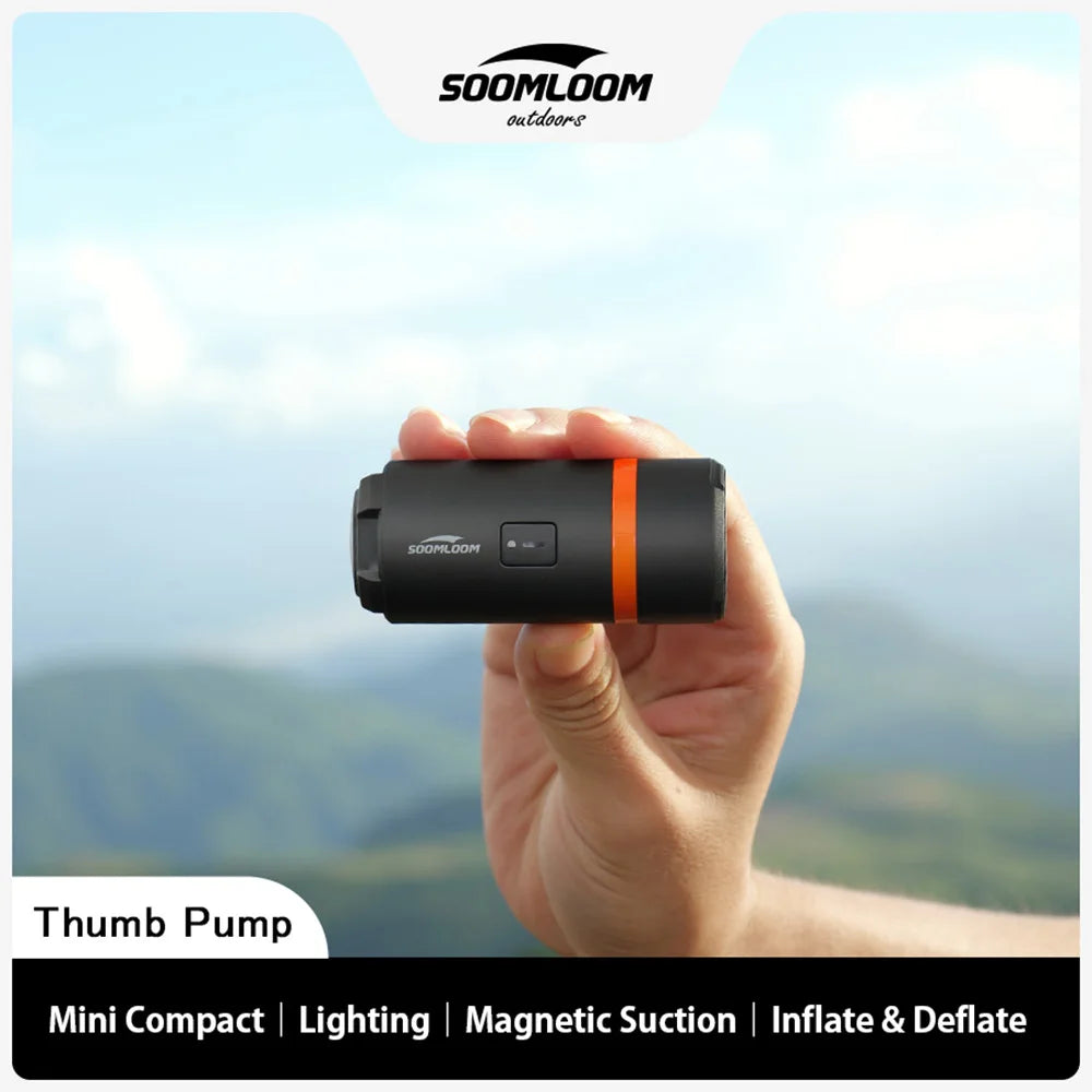 Soomloom Thumb Pump Portable Electric Inflator for Sleeping Pads