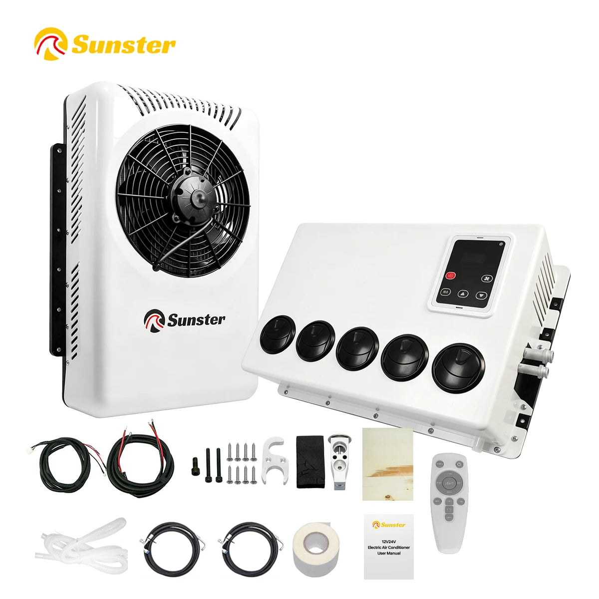 Sunster 12V Electric Parking Air Conditioner For Semi Trucks