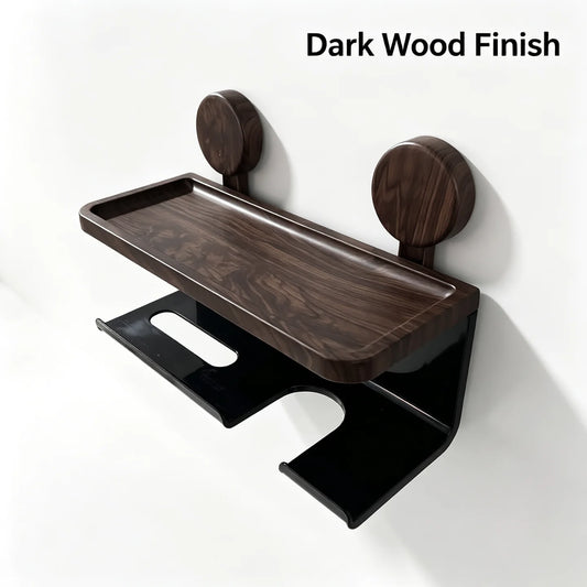 Removable Suction Bathroom Wall Organizer With Storage Shelf