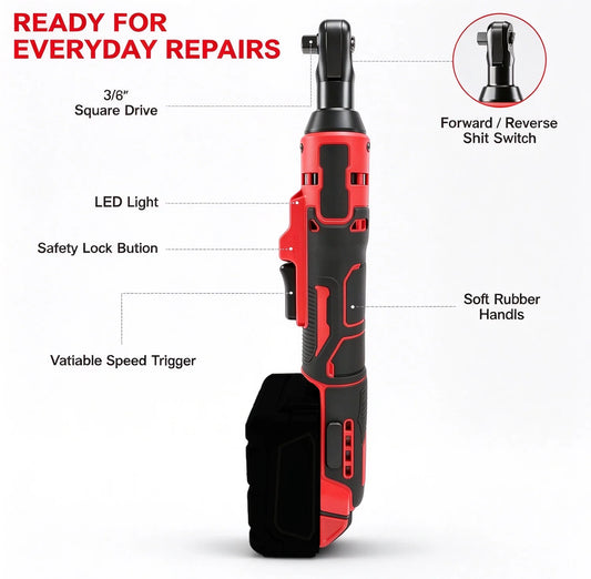 L1NXIXI Brushed Electric Cordless Ratchet Wrench Tool Only