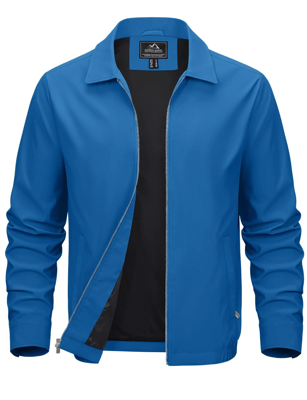 Cavva Men's Lightweight Windbreaker Jacket With Zip Pockets