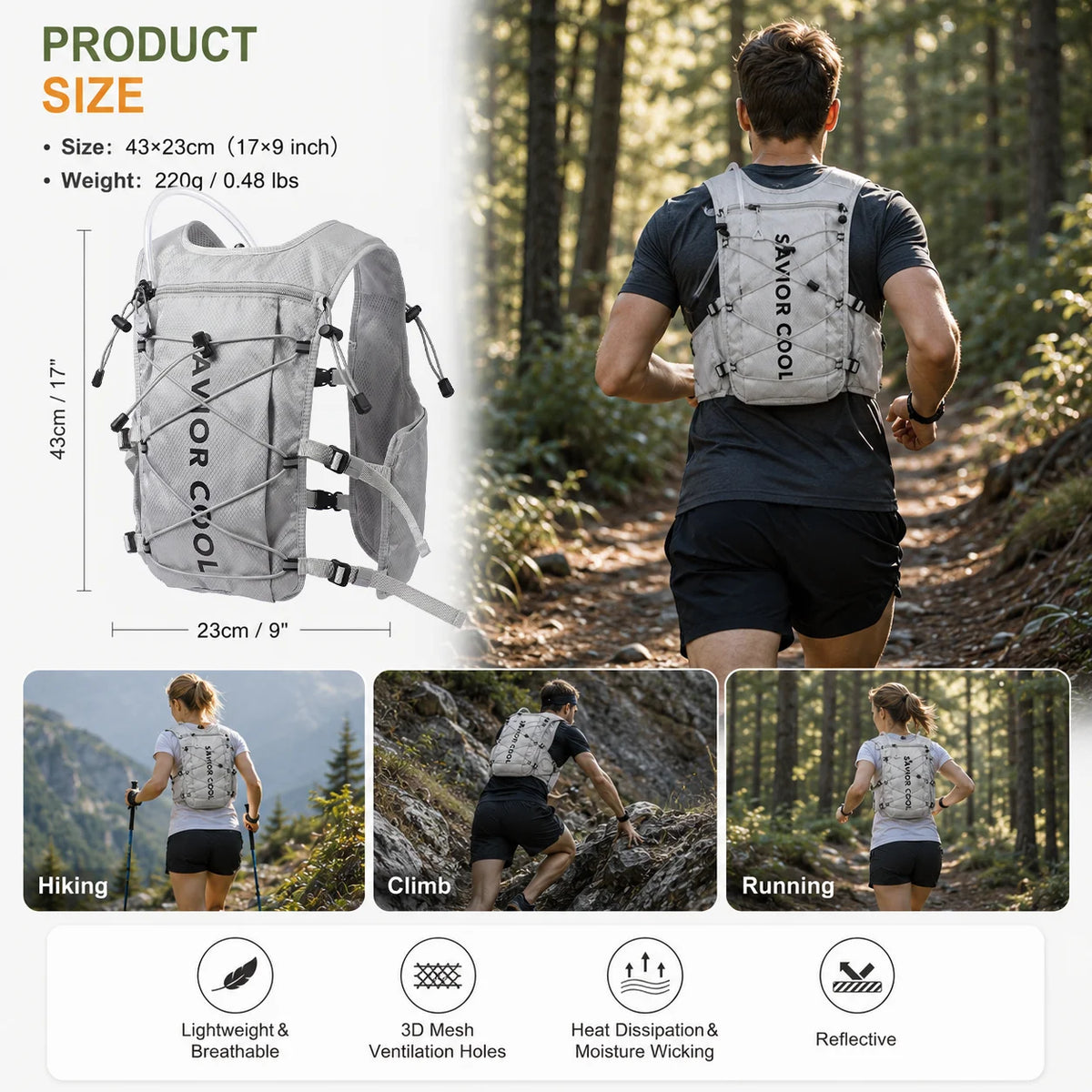 Professional Cooling Vest With Integrated Refrigeration And Water Bladder