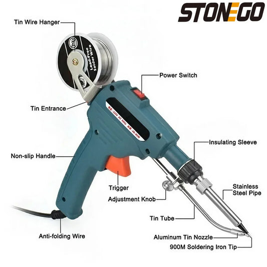 Stonego 60W Automatic Soldering Gun For Circuit Board Repair