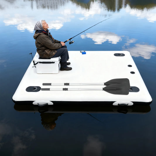 Heavy Duty Inflatable Fishing Platform Foldable Angling Raft