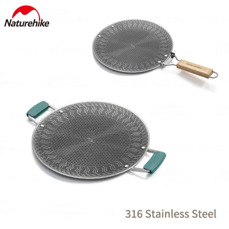 Naturehike Stainless Steel Camping Grill Pan With Handle