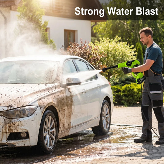 Cordless 21V Pressure Washer Gun 200W Portable Car Washing Tool