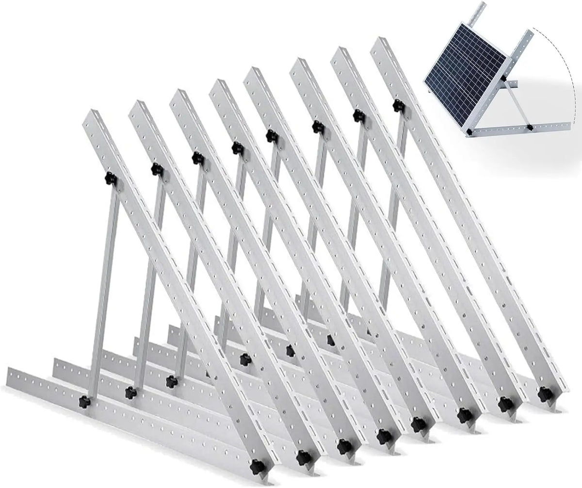 Rvpozwer Adjustable Solar Panel Bracket Aluminum For RV Boat Roof