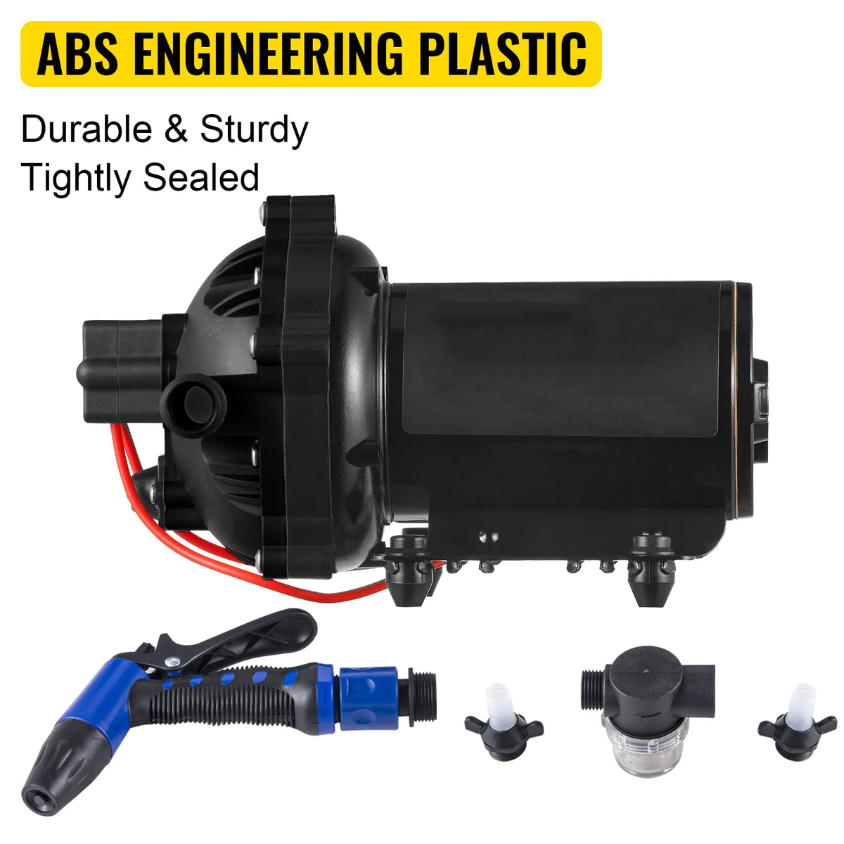 SucceBuy 5.5 GPM 12V Automatic Diaphragm Washdown Pump Kit