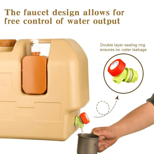 Portable Emergency Water Bag With Spigot For Camping And Hiking