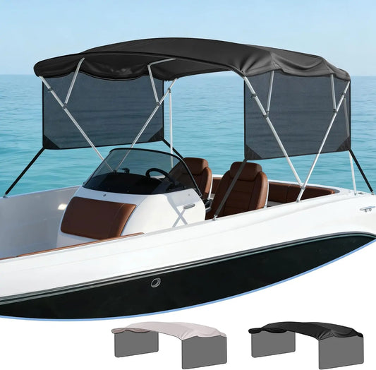 Garvee Waterproof Bimini Top For Boats With Aluminum Frame