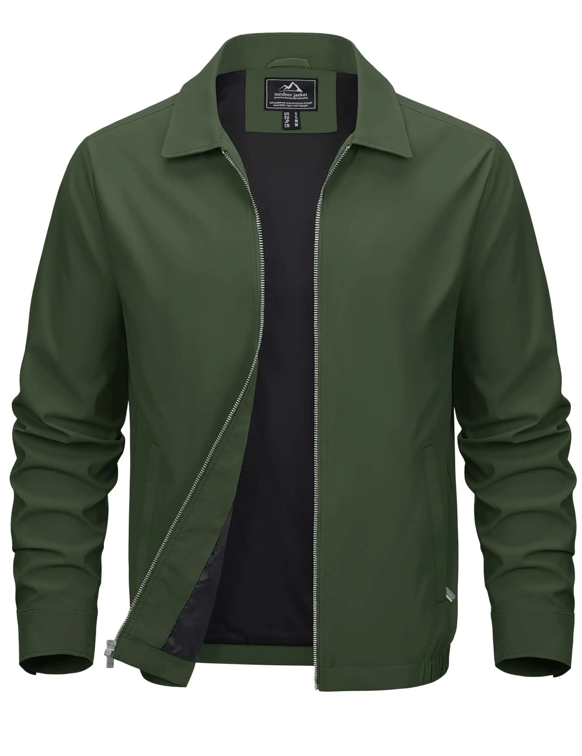 Cavva Men's Lightweight Windbreaker Jacket With Zip Pockets