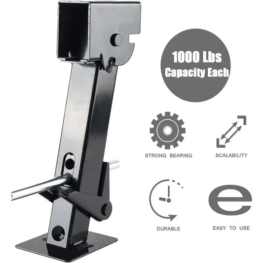 Set Of Two Folding Trailer Stabilizer Jacks For Rv Campers