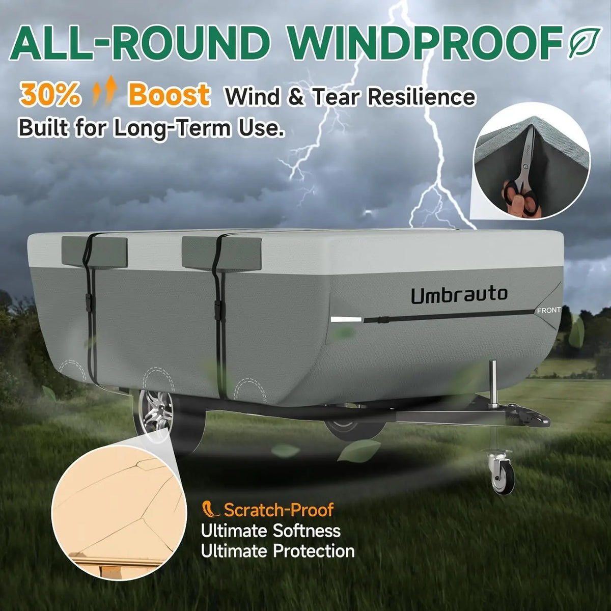 YAO HUI HUANG Heavy Duty Waterproof Pop Up Camper Cover