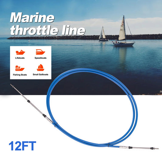 BYSSEA Universal Marine Throttle Cable For Outboard Engines
