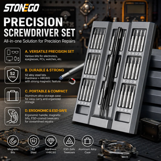 STONEGO Precision Screwdriver Set For Electronics Repair