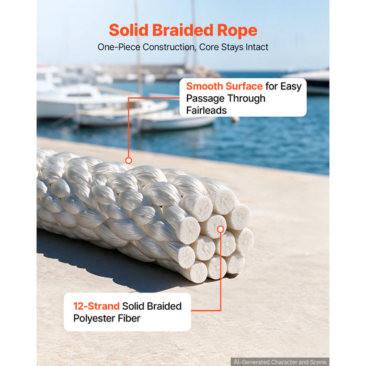 SucceBuy Premium Polyester Rope For Marine And Industrial Use