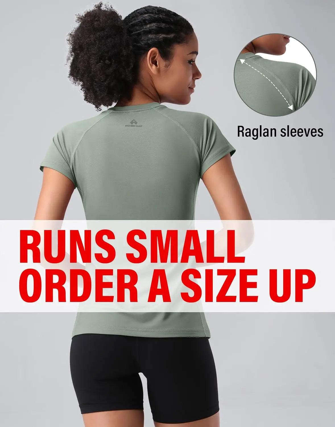 Pioneer Camp Womens Quick Dry Moisture Wicking Gym Athletic Top