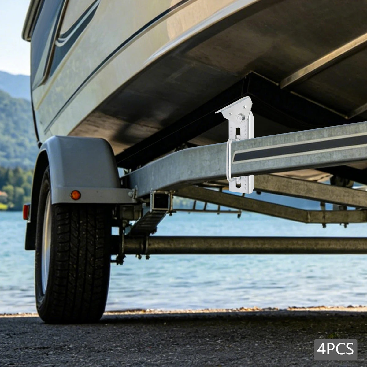 Heavy Duty Boat Trailer Swivel Top Bunk Support Brackets