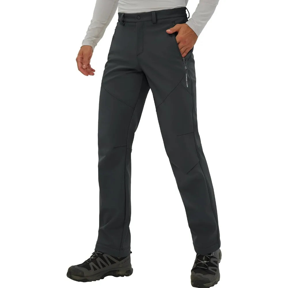 Pioneer Camp Men's Fleece Lined Softshell Hiking Pants